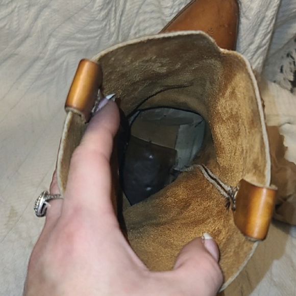 Women's Handmade Genuine Leather Cowboy Boots - Picture 11 of 12